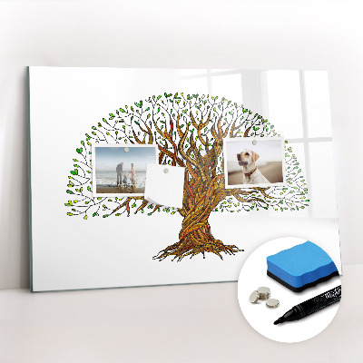 Magnetic writing board Tree roots
