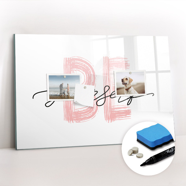 Magnetic erase board The inscription be yourself