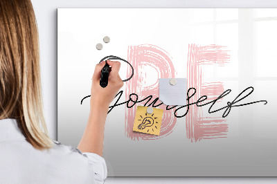 Magnetic drawing board Be yourself lettering