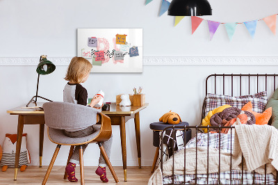 Magnetic drawing board Be yourself lettering