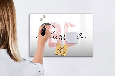 Magnetic drawing board The inscription be yourself