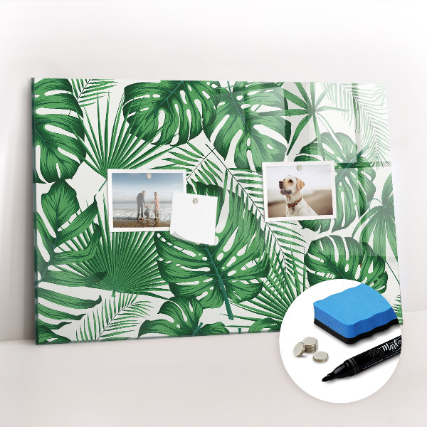 Magnetic drawing board Monstera leaves