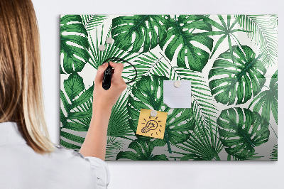 Magnetic drawing board Monstera leaves