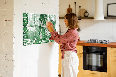 Magnetic erase board Monstera leaves