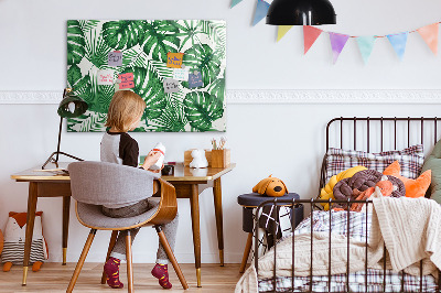 Magnetic erase board Monstera leaves