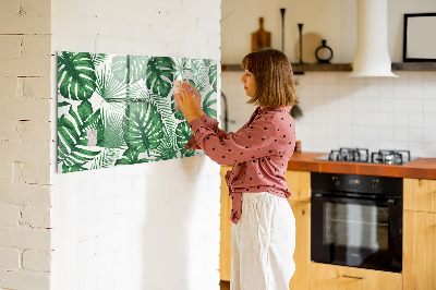 Magnetic erase board Monstera leaves