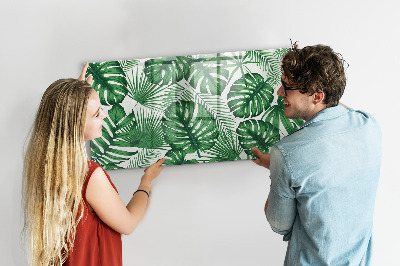 Magnetic erase board Monstera leaves