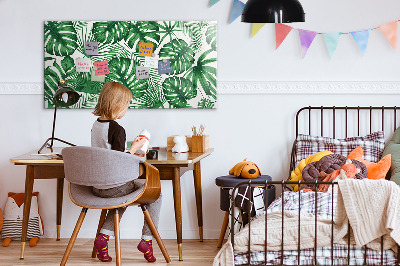 Magnetic erase board Monstera leaves