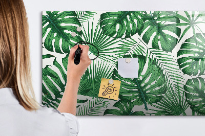 Magnetic erase board Monstera leaves