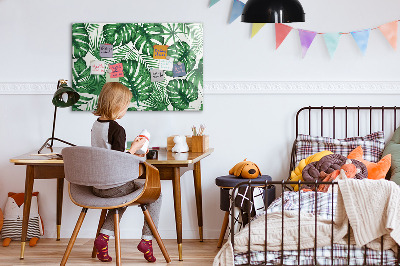 Magnetic erase board Monstera leaves