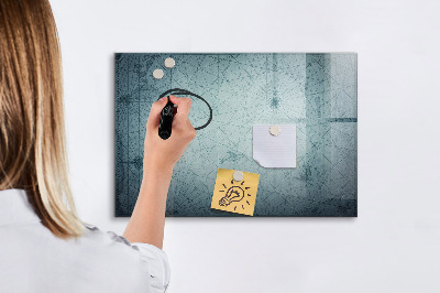 Magnetic writing board Vintage map