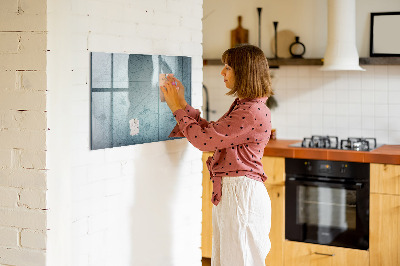 Magnetic writing board Vintage map