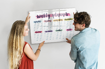 Magnetic erase board Handwritten planner