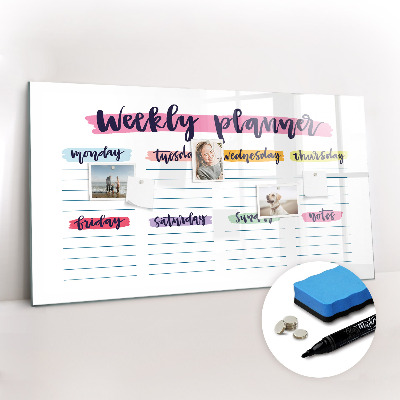 Magnetic drawing board Handwritten planner