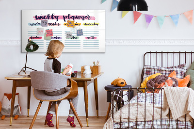 Magnetic erase board Handwritten planner