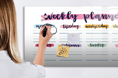 Magnetic erase board Handwritten planner
