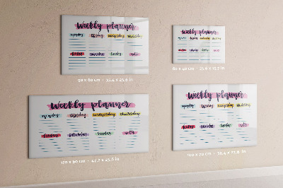 Magnetic erase board Handwritten planner
