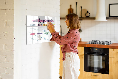 Magnetic drawing board Handwritten planner