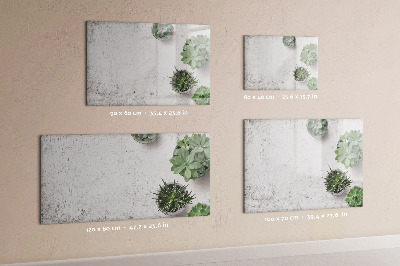 Magnetic writing board Decorative plants