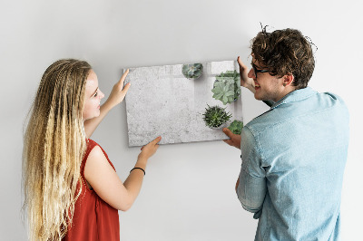 Magnetic writing board Ornamental plants