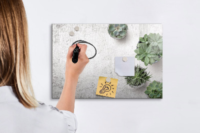 Magnetic writing board Ornamental plants