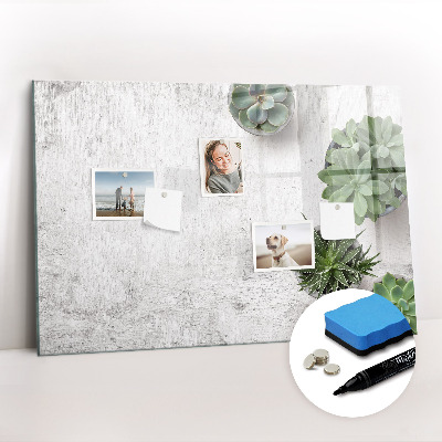 Magnetic writing board Ornamental plants