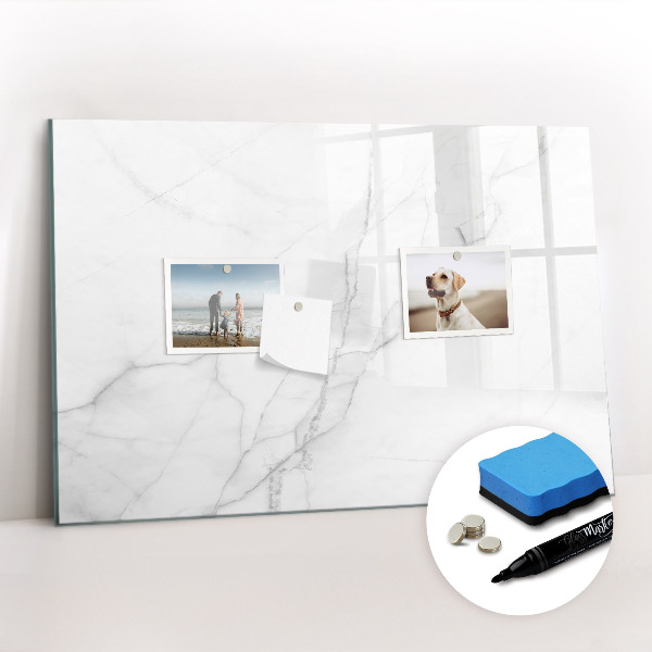 Magnetic erase board Decorative marble