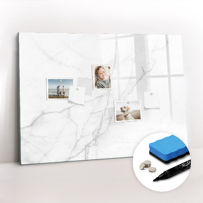 Magnetic erase board Decorative marble