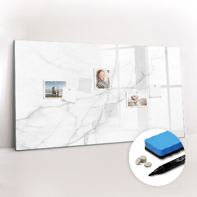 Magnetic erase board Decorative marble
