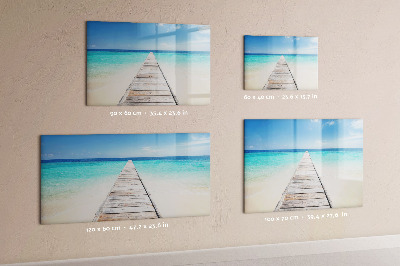 Magnetic erase board Tropical island