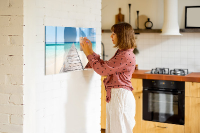 Magnetic drawing board Tropical island