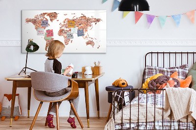 Magnetic erase board Old brick map