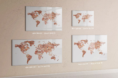 Magnetic erase board Old brick map