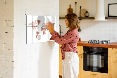Magnetic erase board Old brick map