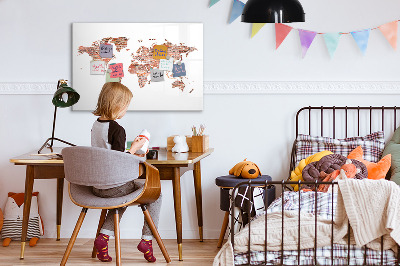 Magnetic erase board Old brick map