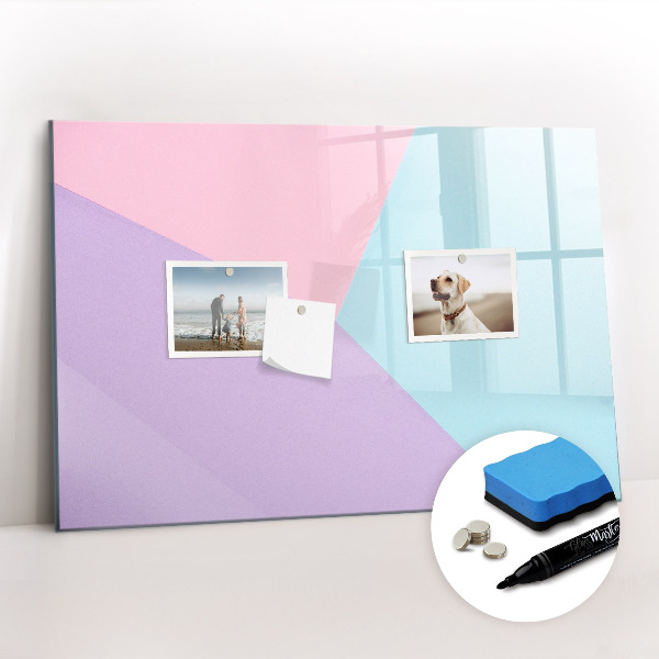 Magnetic erase board Pastel pattern