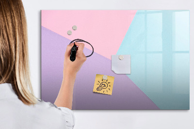 Magnetic erase board Pastel pattern
