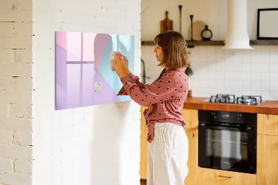 Magnetic erase board Pastel pattern