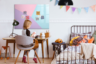 Magnetic erase board Pastel pattern