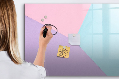 Magnetic erase board Pastel pattern