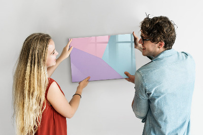 Magnetic erase board Pastel pattern
