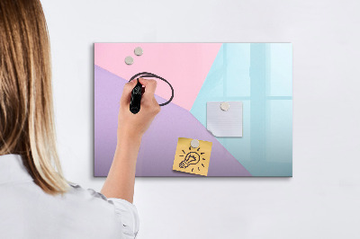 Magnetic erase board Pastel pattern