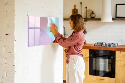 Magnetic erase board Pastel pattern