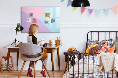 Magnetic erase board Pastel pattern