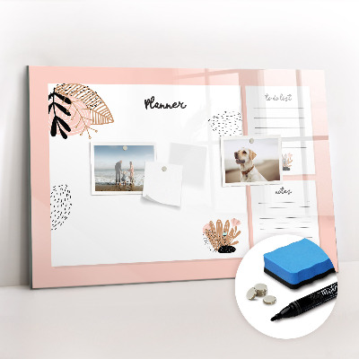 Magnetic board for drawing drawing Planner notebook