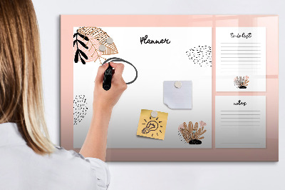 Magnetic writing board Planner notebook