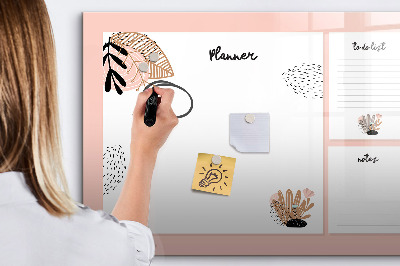Magnetic board for drawing drawing Planner notebook