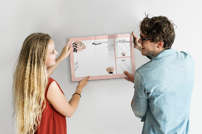 Magnetic board for drawing drawing Planner notebook