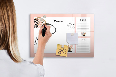 Magnetic board for drawing drawing Notebook Planner