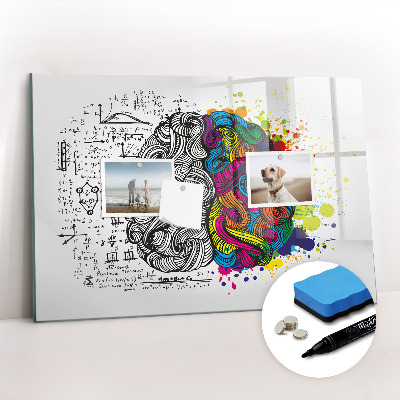 Magnetic board for drawing Abstraction brain